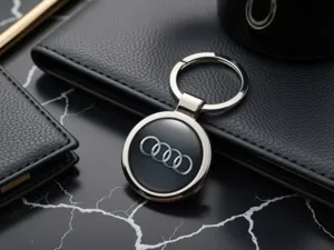 Audi Portachiavi Personalizzato Metal Pro Finish Lucido